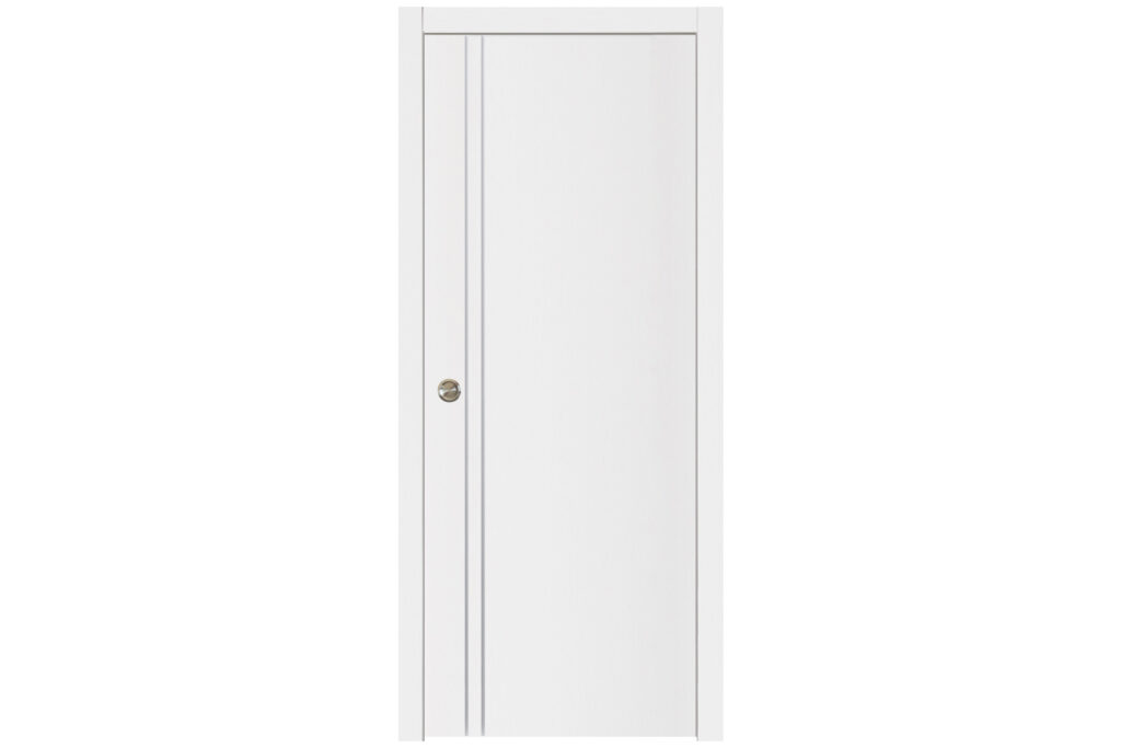 Nova Glam G-Pro 002 Soft White Laminated Modern Interior Door - Single Pocket
