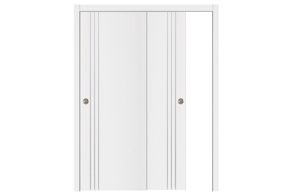 Nova Glam G-Pro 004 Soft White Laminated Modern Interior Door - Bypass Door
