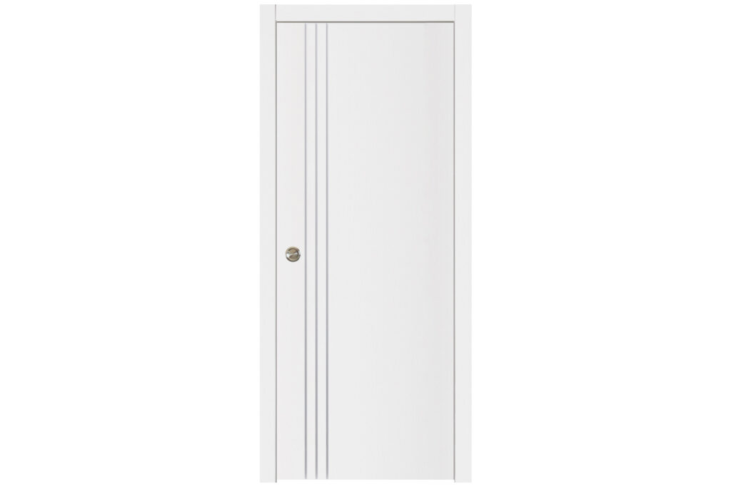 Nova Glam G-Pro 004 Soft White Laminated Modern Interior Door - Single Pocket