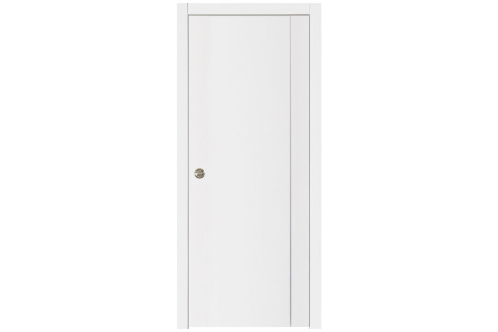 Nova Glam G-Pro 005 Soft White Laminated Modern Interior Door - Single Pocket