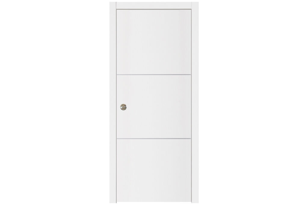 Nova Glam G-Pro 006 Soft White Laminated Modern Interior Door - Single Pocket