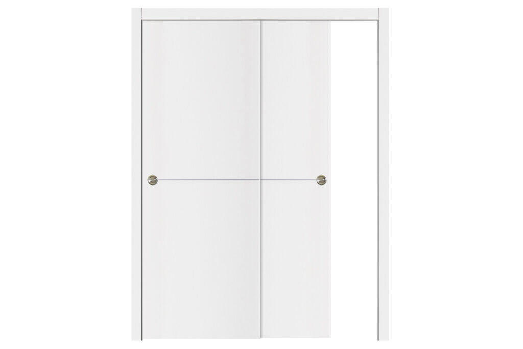Nova Glam G-Pro 007 Soft White Laminated Modern Interior Door - Bypass Door