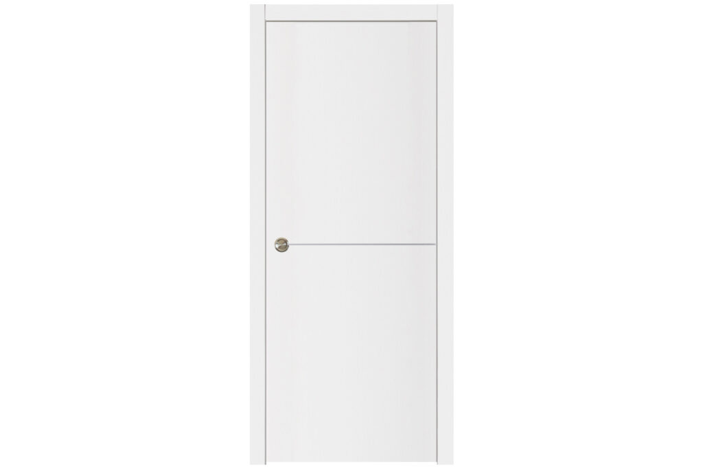 Nova Glam G-Pro 007 Soft White Laminated Modern Interior Door - Single Pocket