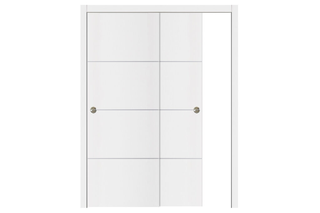 Nova Glam G-Pro 009 Soft White Laminated Modern Interior Door - Bypass Door