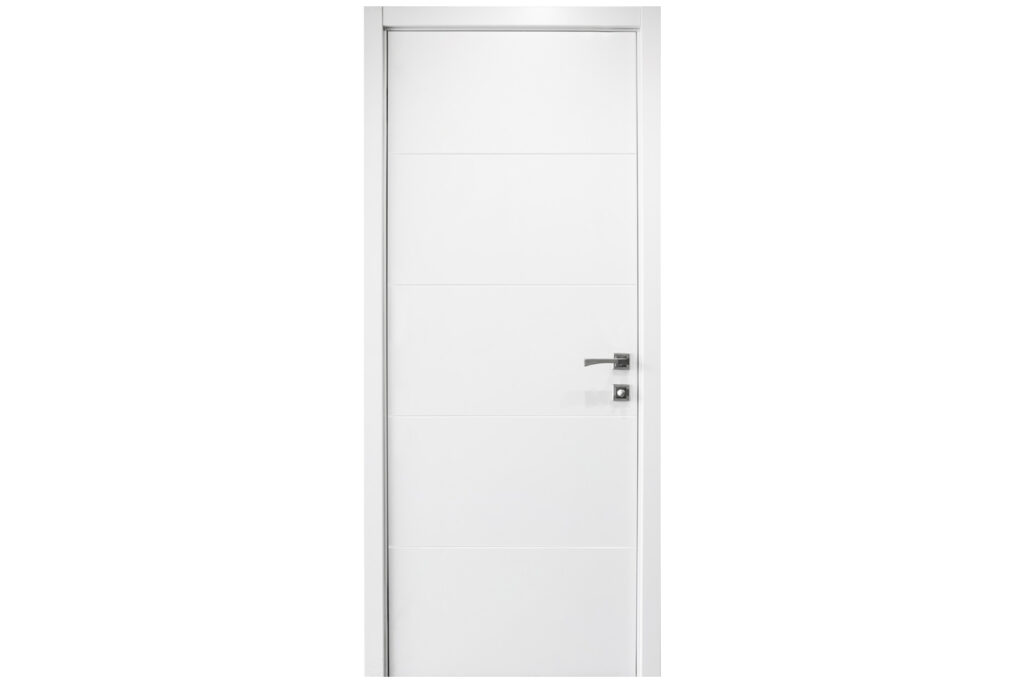 Nova Graffiti Soft White Laminated Modern Interior Door - Single Door