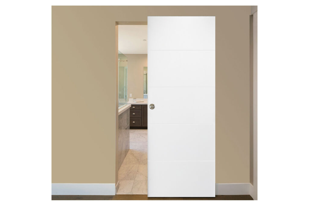 Nova Graffiti Soft White Laminated Modern Interior Door - Magic Door