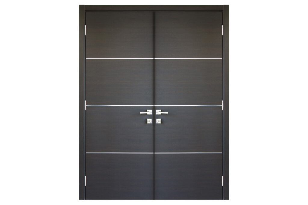 Nova HG-008 Japan Oak Laminated Modern Interior Door - Double Door