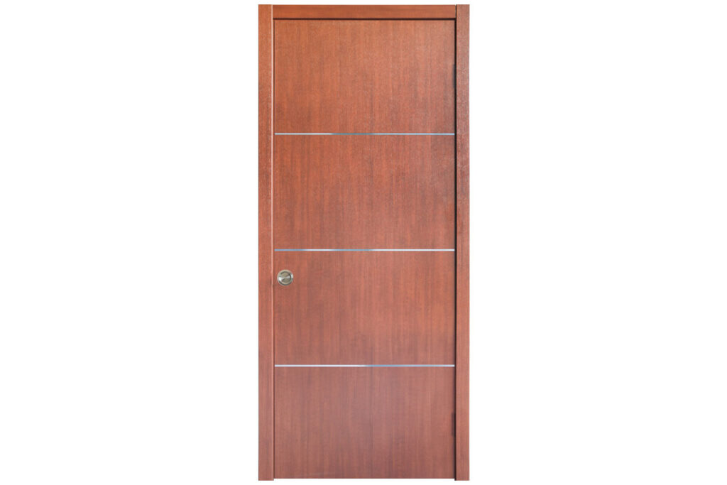 Nova HG-008 Korean Mahogany Laminated Modern Interior Door - Single Pocket