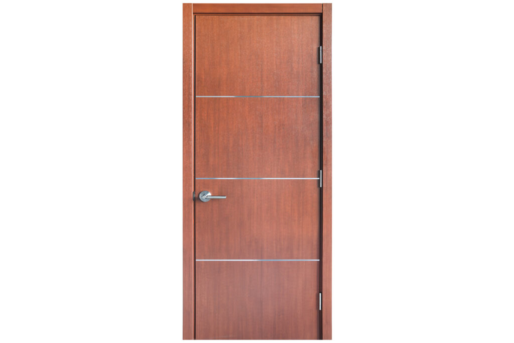 Nova HG-008 Korean Mahogany Laminated Modern Interior Door - Single Door