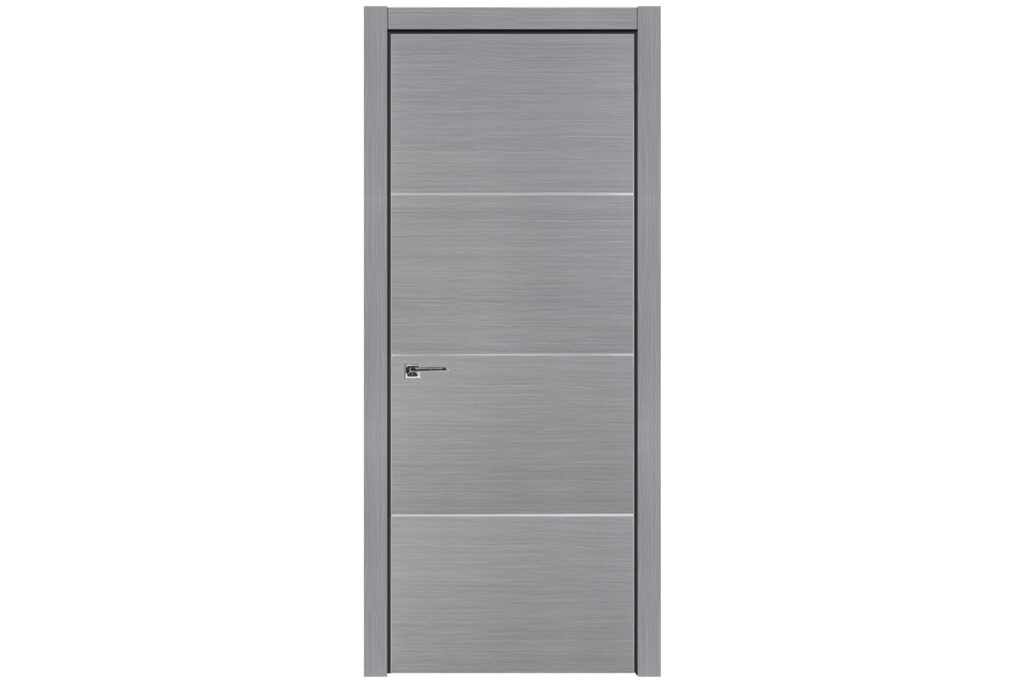 Nova HG-008 Silver Ash Laminated Modern Interior Door - Single Door