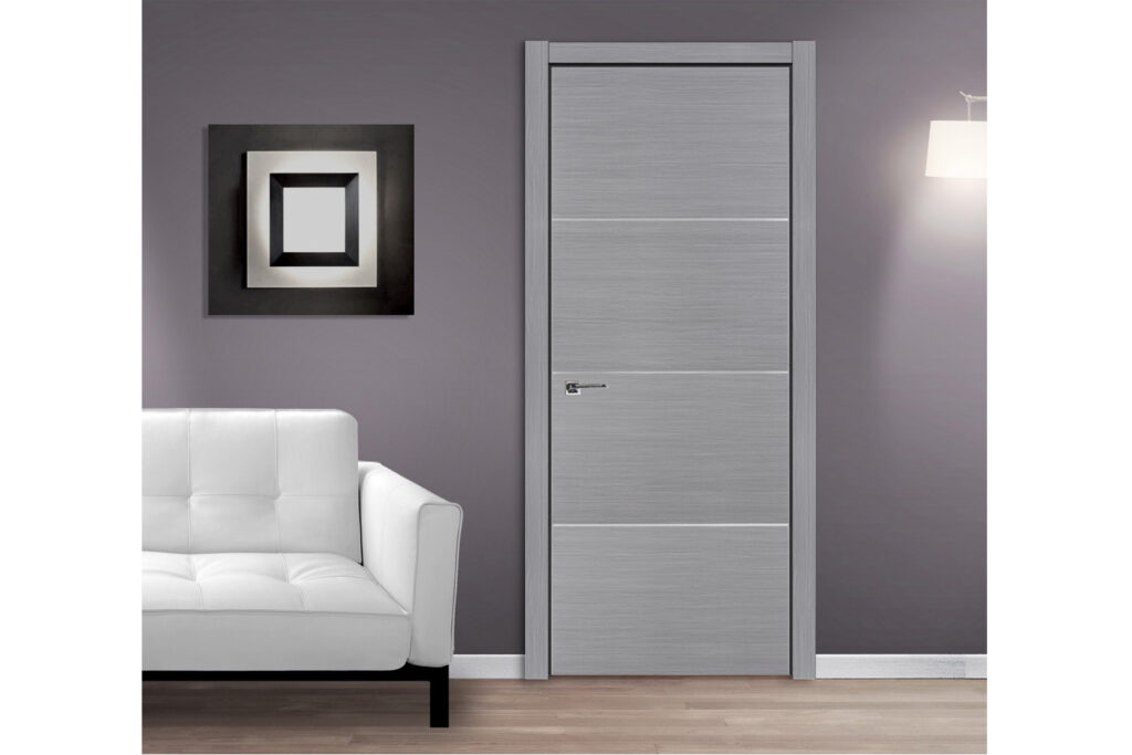 Nova HG-008 Silver Ash Laminated Modern Interior Door