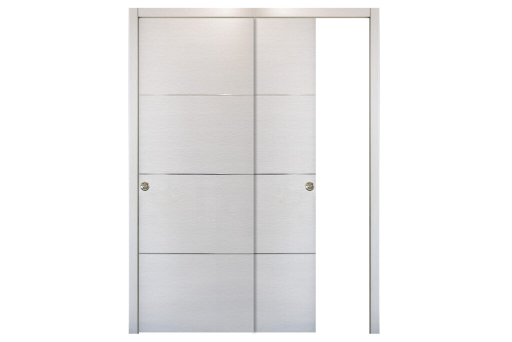 Nova HG-008 White Wenge Laminated Modern Interior Door - Bypass Door