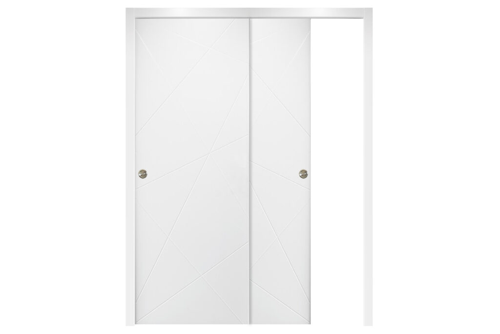 Nova HM-419 Pure White Laminated Modern Interior Door - Bypass Door