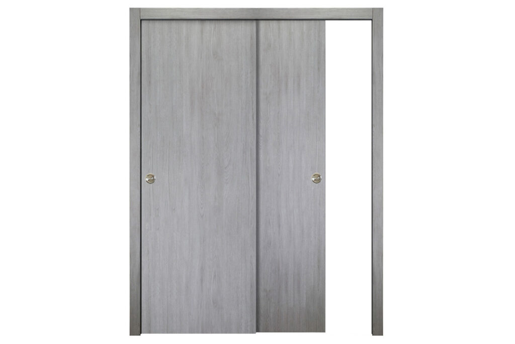 Nova Italia Flush 01 Light Grey Laminate Interior Door - Bypass Door