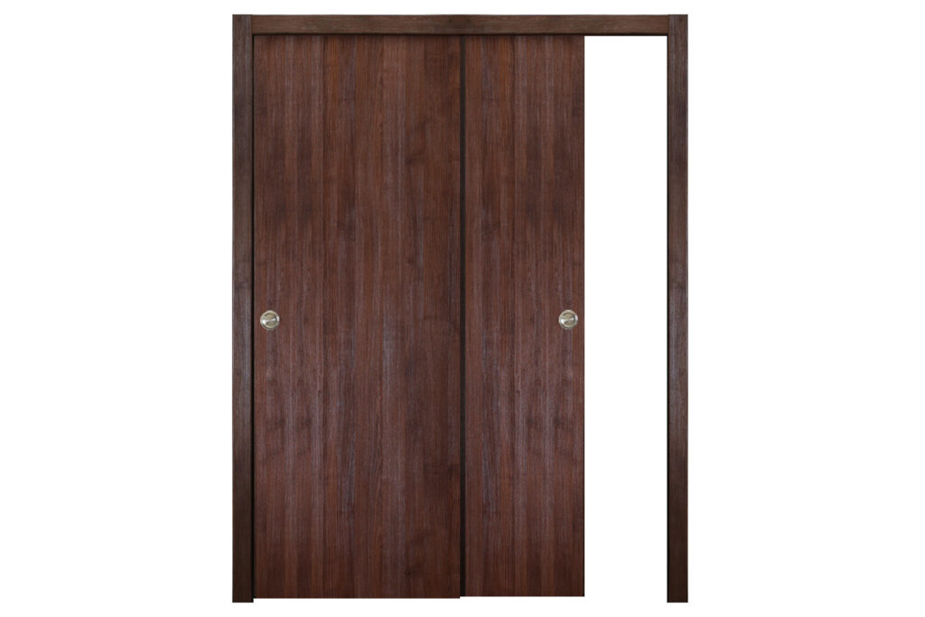 Nova Italia Flush 01 Prestige Brown Laminate Interior Door - Bypass Door