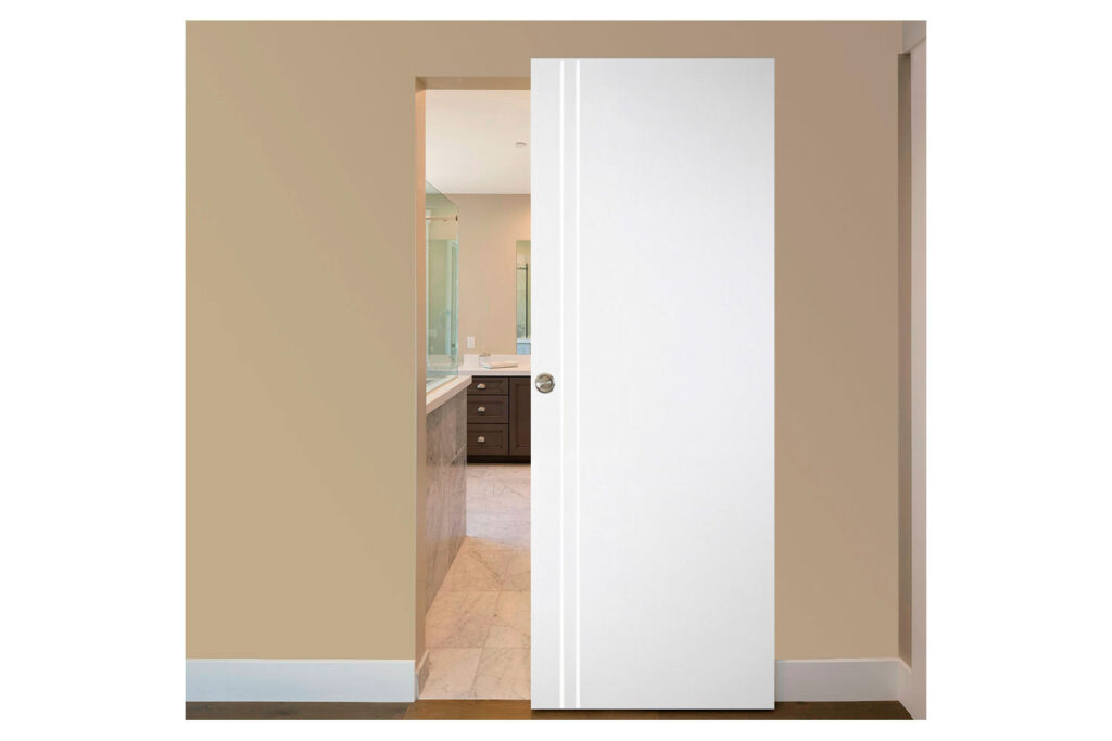 Nova Italia Flush 02 Alaskan White Laminate Interior Door - Magic Door