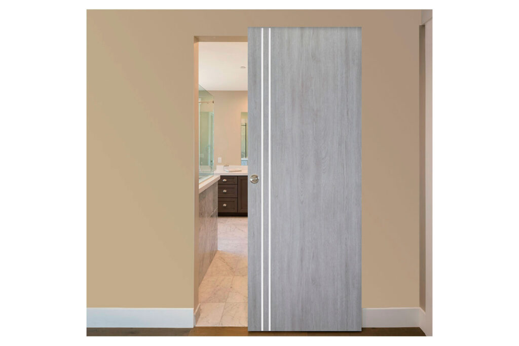 Nova Italia Flush 02 Light Grey Laminate Interior Door - Magic Door