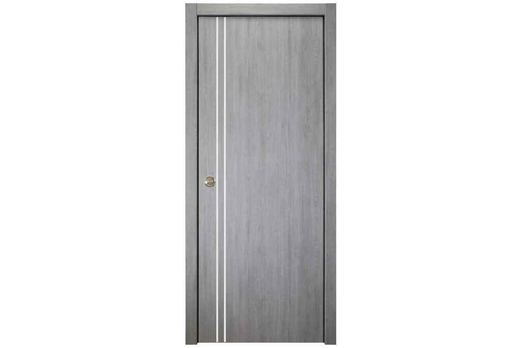 Nova Italia Flush 02 Light Grey Laminate Interior Door - Single Pocket