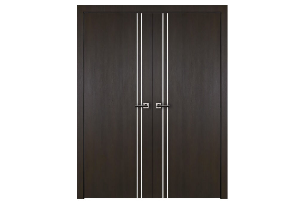 Nova Italia Flush 02 Premium Wenge Laminate Interior Door - Double Door