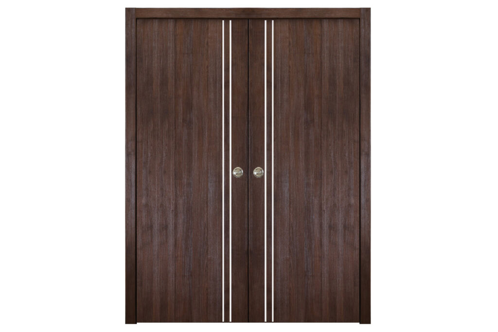 Nova Italia Flush 02 Prestige Brown Laminate Interior Door - Double Pocket