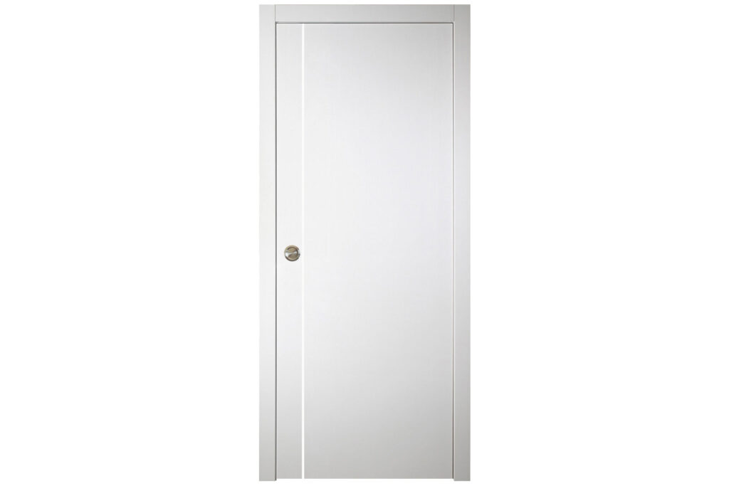 Nova Italia Flush 03 Alaskan White Laminate Interior Door - Single Pocket