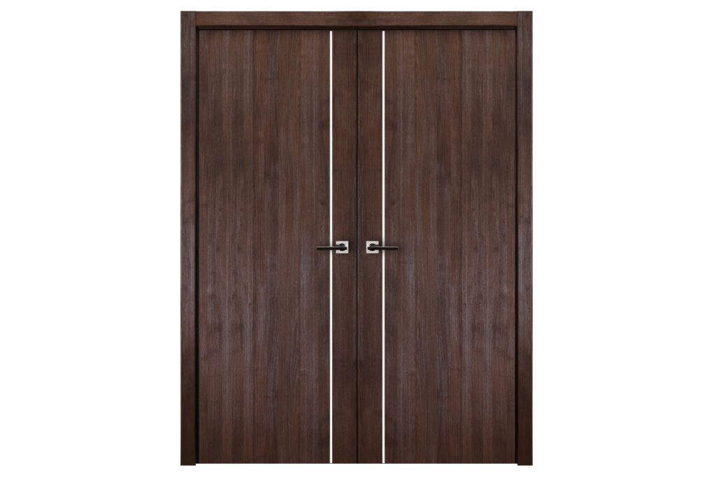 Nova Italia Flush 03 Prestige Brown Laminate Interior Door - Double Door