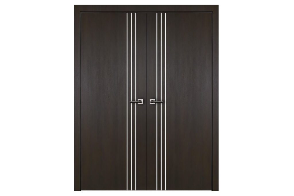 Nova Italia Flush 04 Premium Wenge Laminate Interior Door - Double Door