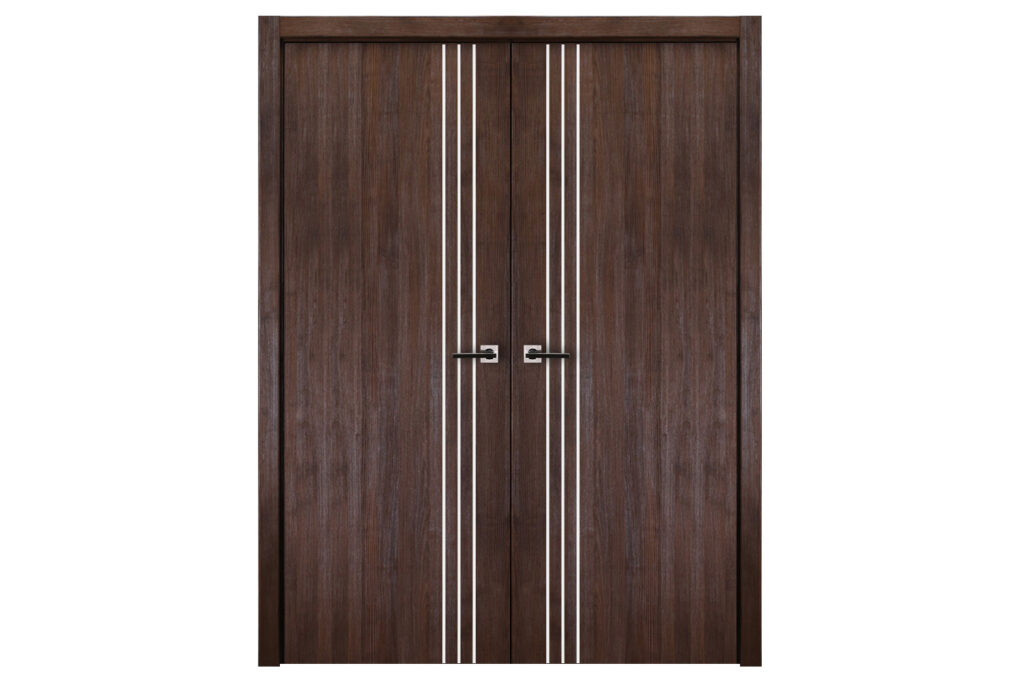 Nova Italia Flush 04 Prestige Brown Laminate Interior Door - Double Door