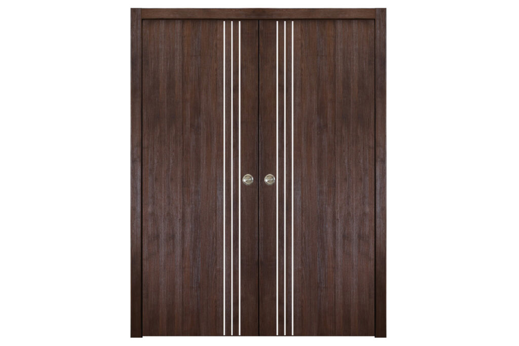 Nova Italia Flush 04 Prestige Brown Laminate Interior Door - Double Pocket