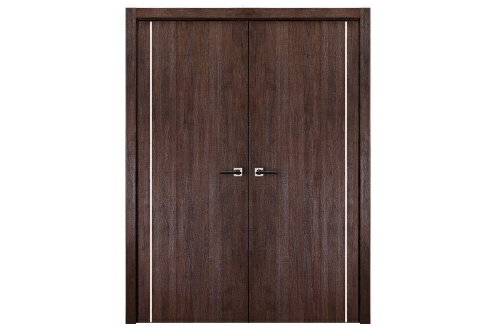 Nova Italia Flush 05 Prestige Brown Laminate Interior Door - Double Door