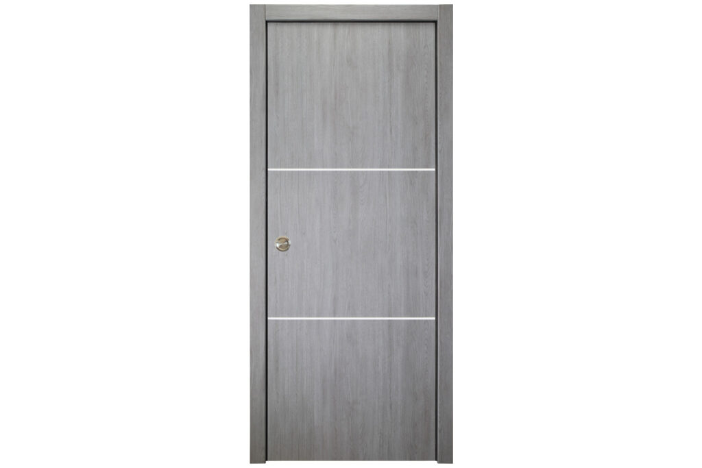 Nova Italia Flush 06 Light Grey Laminate Interior Door - Single Pocket