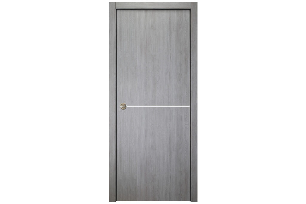 Nova Italia Flush 07 Light Grey Laminate Interior Door - Single Pocket