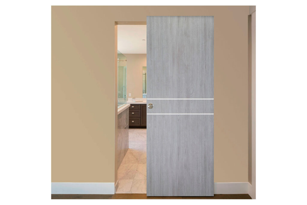 Nova Italia Flush 08 Light Grey Laminate Interior Door - Magic Door