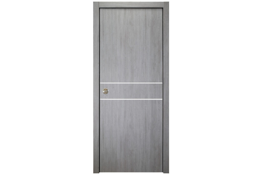 Nova Italia Flush 08 Light Grey Laminate Interior Door - Single Pocket