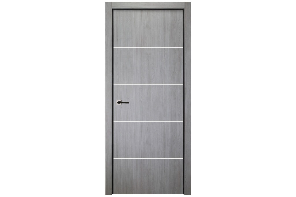 Nova Italia Flush 10 Light Grey Laminate Interior Door - Single Door