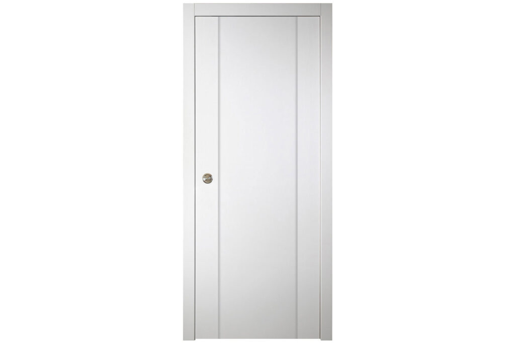 Nova Italia Stile 01 Alaskan White Laminate Interior Door - Single Pocket