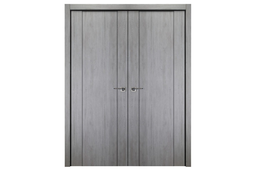Nova Italia Stile 01 Light Grey Laminate Interior Door - Double Door