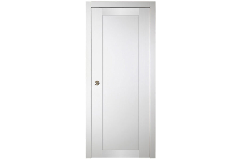Nova Italia Stile 1 Lite Alaskan White Laminate Interior Door - Single Pocket