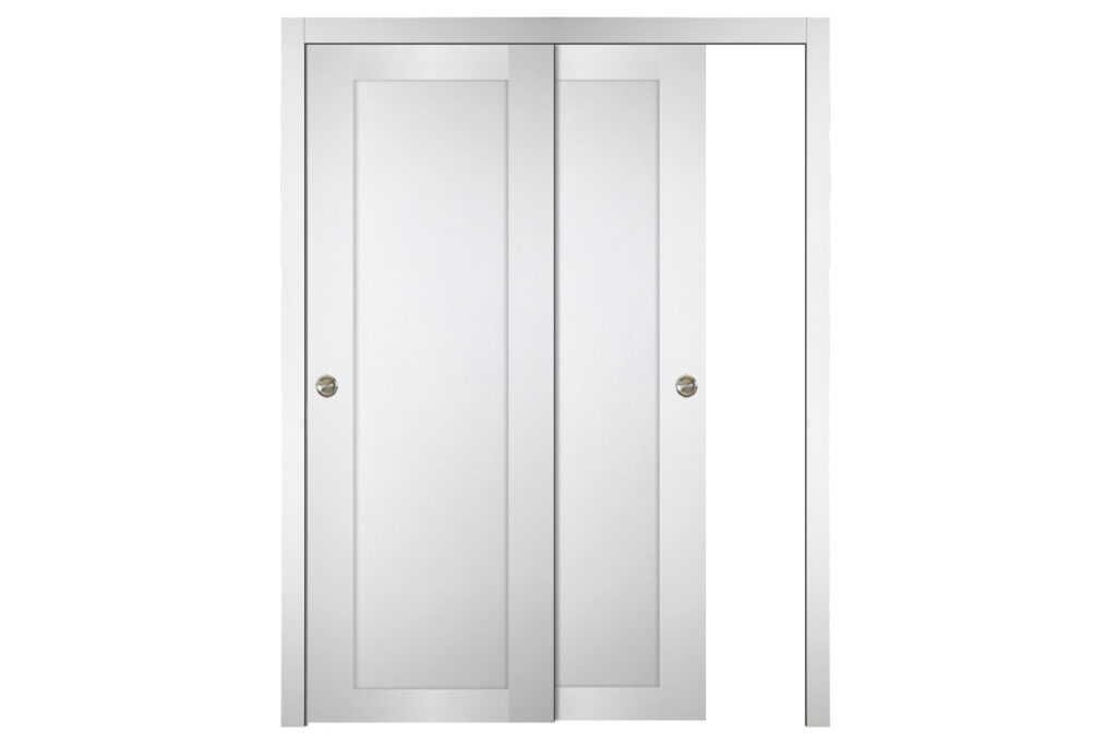 Nova Italia Stile 1 Lite Alaskan White Laminate Interior Door - Bypass Door