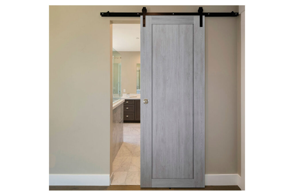 Nova Italia Stile 1 Lite Light Grey Laminate Interior Door - Barn Door