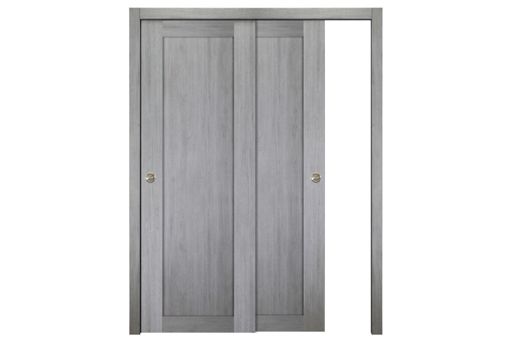 Nova Italia Stile 1 Lite Light Grey Laminate Interior Door - Bypass Door