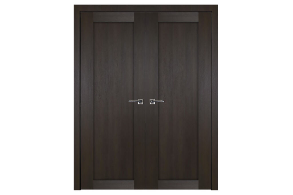 Nova Italia Stile 1 Lite Premium Wenge Laminate Interior Door - Double Door