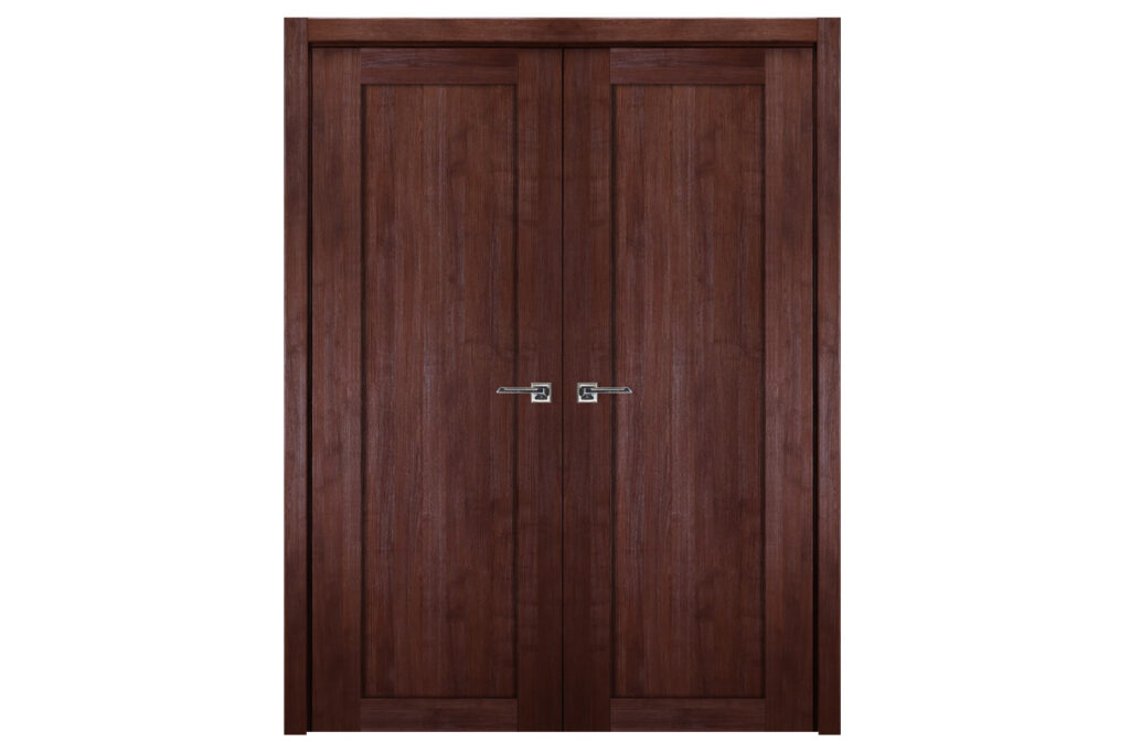 Nova Italia Stile 1 Lite Prestige Brown Laminate Interior Door - Double Door