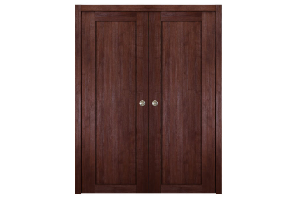 Nova Italia Stile 1 Lite Prestige Brown Laminate Interior Door - Double Pocket