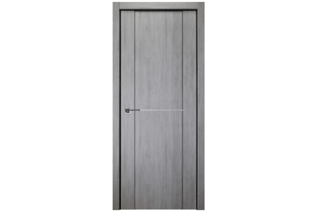 Nova Italia Stile 1H Light Grey Laminate Interior Door - Single Door