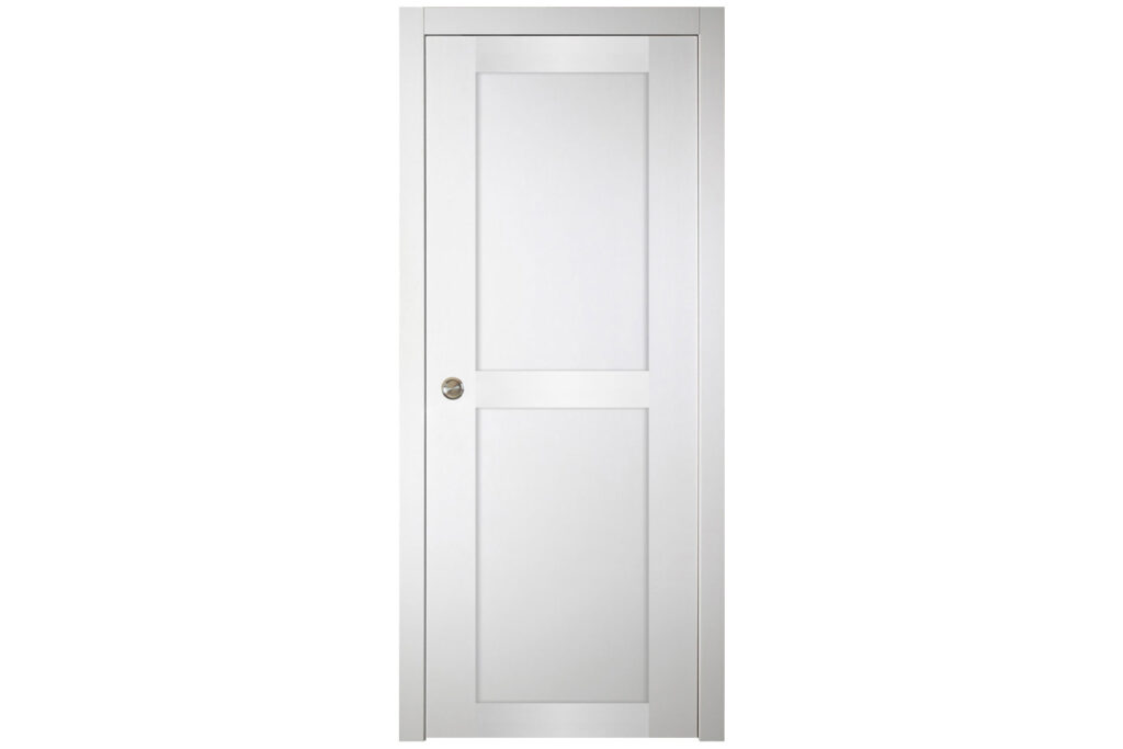 Nova Italia Stile 2 Lite Alaskan White Laminate Interior Door - Single Pocket
