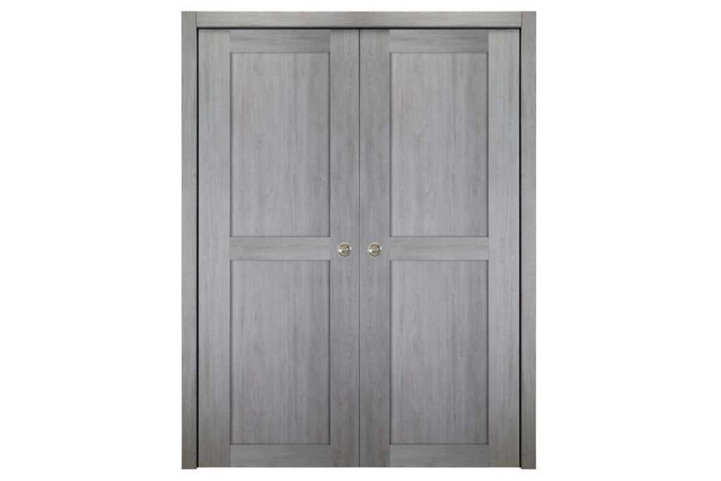Nova Italia Stile 2 Lite Light Grey Laminate Interior Door - Double Pocket