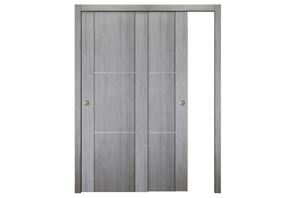 Nova Italia Stile 2H Light Grey Laminate Interior Door - Bypass Door