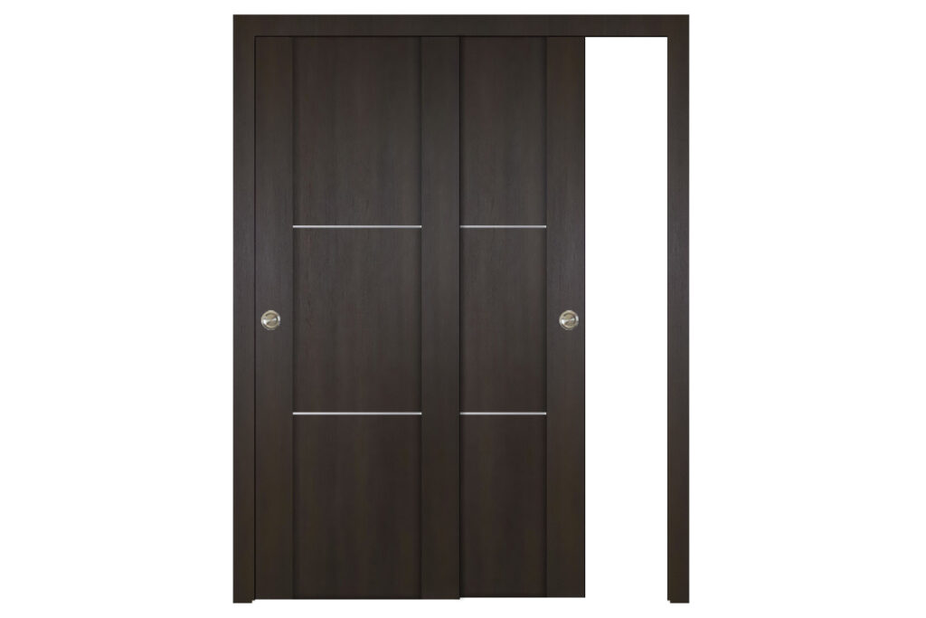 Nova Italia Stile 2H Premium Wenge Laminate Interior Door - Bypass Door