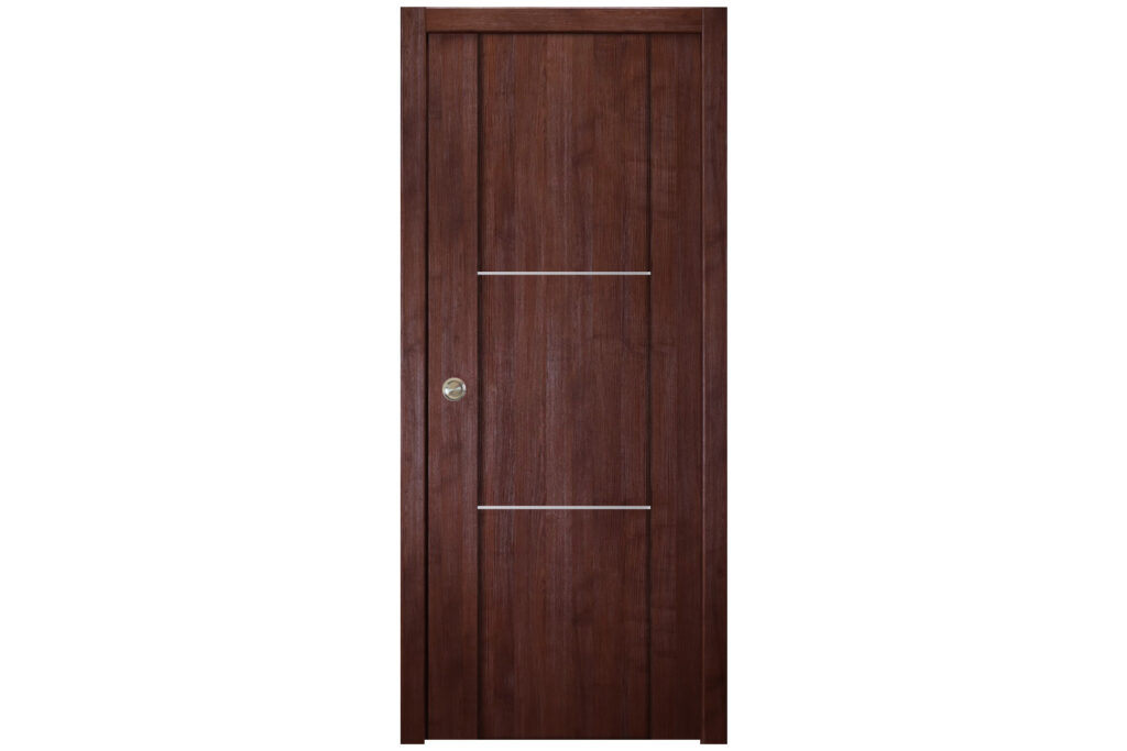 Nova Italia Stile 2H Prestige Brown Laminate Interior Door - Single Pocket